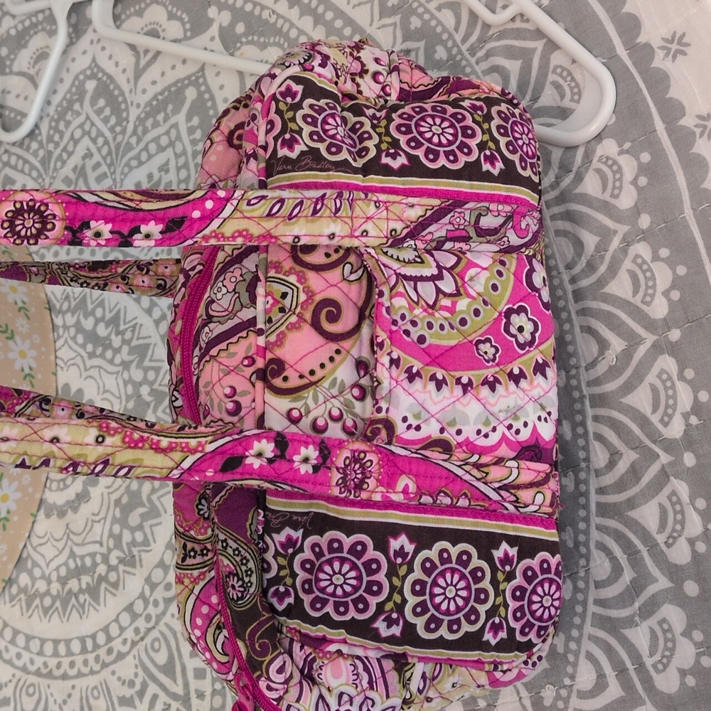 Very Berry Paisley Vera Bradley Small Duffle Purse.